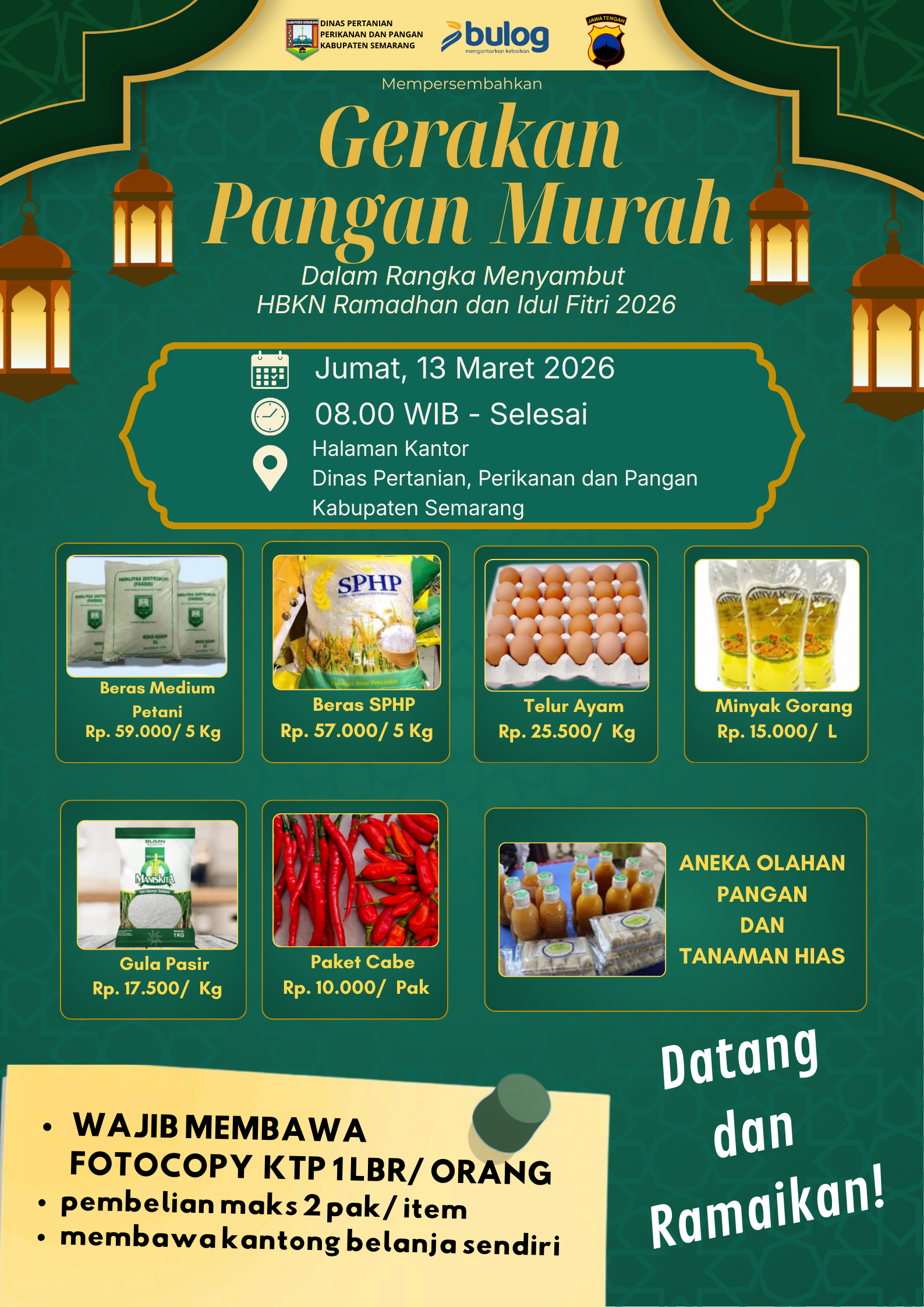Gerakan Pangan Murah Ungaran Barat